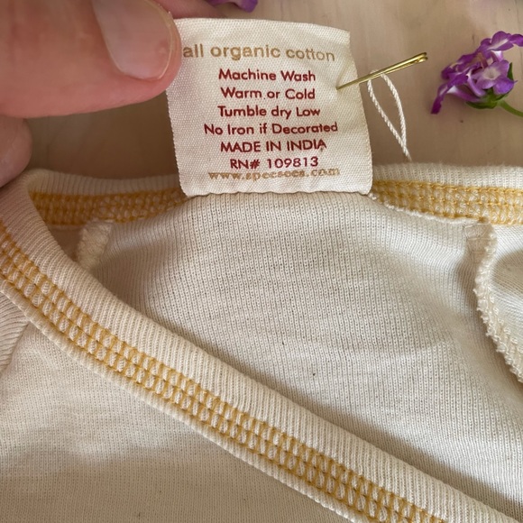 Organic Cotton Kimono-Style Onesie 3-6 months - Picture 6 of 9